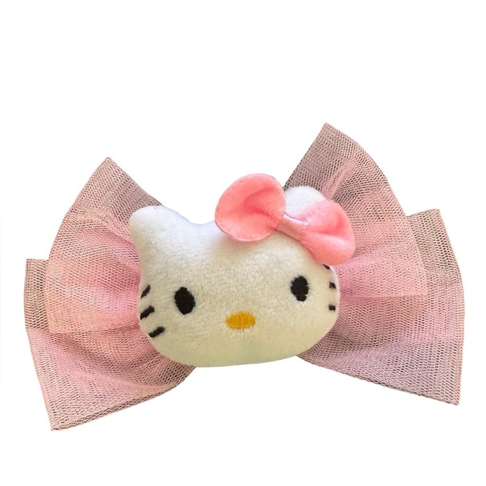 Sanrio Hello Kitty Plush Pink 5 Inch Hair Clip